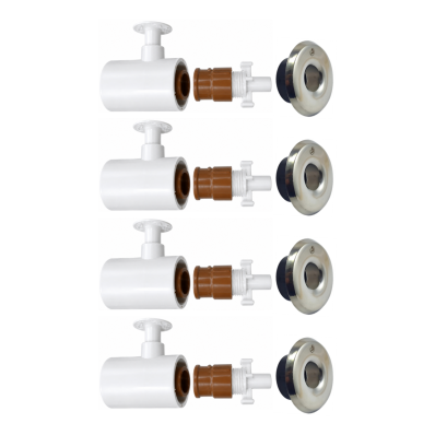 Kit 04 Prolongador Hidro Plug Master Retorno 316 Inaqua 50mm