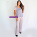 PIJAMA FEMININO MANGA CURTA E CALCA LISTRAS 