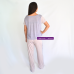 PIJAMA FEMININO MANGA CURTA E CALCA LISTRAS 
