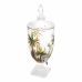 Dispenser/Suqueira de Cristal com Pé e Tampa Palm Tree Handpaint 4L Wolff