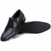 Sapato Social Tombstone Loafer Couro Carneiro Preto Sola Borracha Costurada ref. 87001