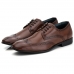 Sapato Social Brogue Classic Couro Carneiro Mouro