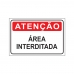 PLACA ÁREA INTERDITADA