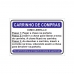 PLACA CARRINHO DE COMPRAS