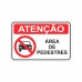 PLACA ÁREA DE PEDESTRES