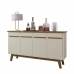 Aparador Buffet 4 Portas Opala Cinamomo Off White - Móveis Bechara 