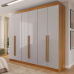 Guarda Roupa Casal Uberaba 6 Portas 4 Gavetas 100% MDF Valverde Moveis