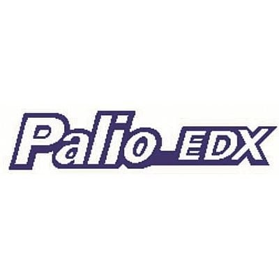 Emblema Palio EDX - Fundo Azul/Cromo