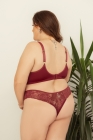 CONJUNTO PLUS SIZE CROPED COM DETALHE EM TULE LISO Ref.: 2488