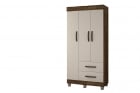 Guarda-Roupa Solteiro 3 Portas 2 Gavetas Paris CHF Moveis