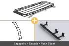 Combo Completo Dakar INOX (Bagageiro + Escada + Rock Slider)
