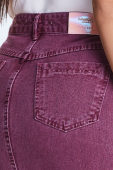 Saia Jeans Midi Reta Violeta 