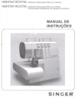 Manual de Instruções Singer Overlock 14USH744 14USH754