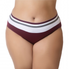 Calcinha Plus Size Tricolor Cintura Alta Tanga Cós Alto Forro 100% Algodão Lingerie Feminina