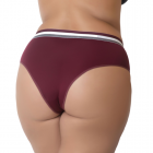 Calcinha Plus Size Tricolor Cintura Alta Tanga Cós Alto Forro 100% Algodão Lingerie Feminina