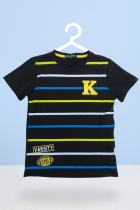 Camiseta Infantil Menino Verão Listrada Kiki