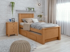 Cama Solteiro Bibox 2 Gavetas Athenas - Lopas