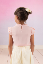 Blusa Perolas Infantil Menina