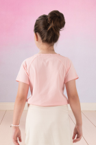 Blusa Infantil Flores Ombro Vazado Menina Verão