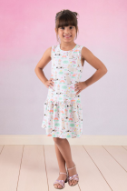 Vestido Infantil Unicórnio Verão Menina 