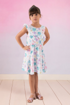 Vestido Infantil Lhama Verão Menina 