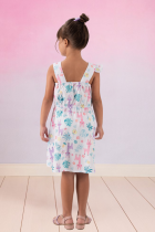 Vestido Infantil Lhama Verão Menina 