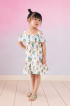 Vestido Infantil Cacto Verão Menina 