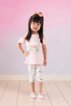 Conjunto Infantil Verão Unicornio Menina 