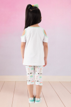 Conjunto Infantil Verão Unicornio Menina 