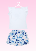 Conjunto Infantil Oceano Verão Menina 