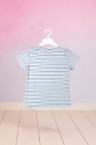 Blusa Infantil Listrada Strass Verão Menina 