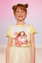 Blusa Infantil Cachorrinho Menina