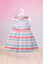 Vestido Infantil Listrado Menina 