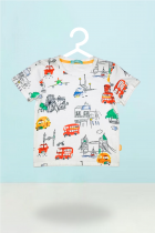 Camiseta Baby Estampada desenho Menino Verão 