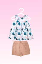 Conjunto Baby Floresta Menina Mily