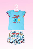 Conjunto Baby Menina Verão Pássaros