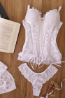 ESPARTILHO PLUS SIZE COMPLETO BRANCO TAM. 48,50,52,54 REF.:418