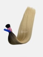 Cabelo Brasileiro Loiro Raiz esfumada 50 CM 136 Gramas