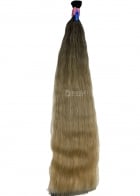 Cabelo Brasileiro Loiro Ondulado Mesclado Com Pontas Douradas 80 CM