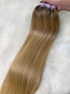 Cabelo Vietnamita 75 CM Liso Loiro Mesclado Raiz Esfumada