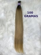 Cabelo Vietnamita 75 CM Liso Loiro Mesclado Raiz Esfumada