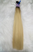 Cabelo Brasileiro Loiro Raiz esfumada 50 CM
