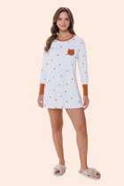CAMISOLA MANGA LONGA OFF URSO - BOCEJINHO