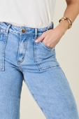 Calca Wide Leg Jeans Claudia 