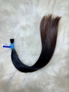 Cabelo Brasileiro Liso Castanho 50 CM 46 Gramas