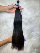 Cabelo Brasileiro Liso Castanho 50 CM 46 Gramas