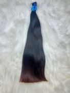 Cabelo Brasileiro Liso Castanho 50 CM 140 Gramas