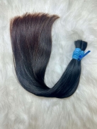 Cabelo Brasileiro Liso Castanho 50 CM 140 Gramas