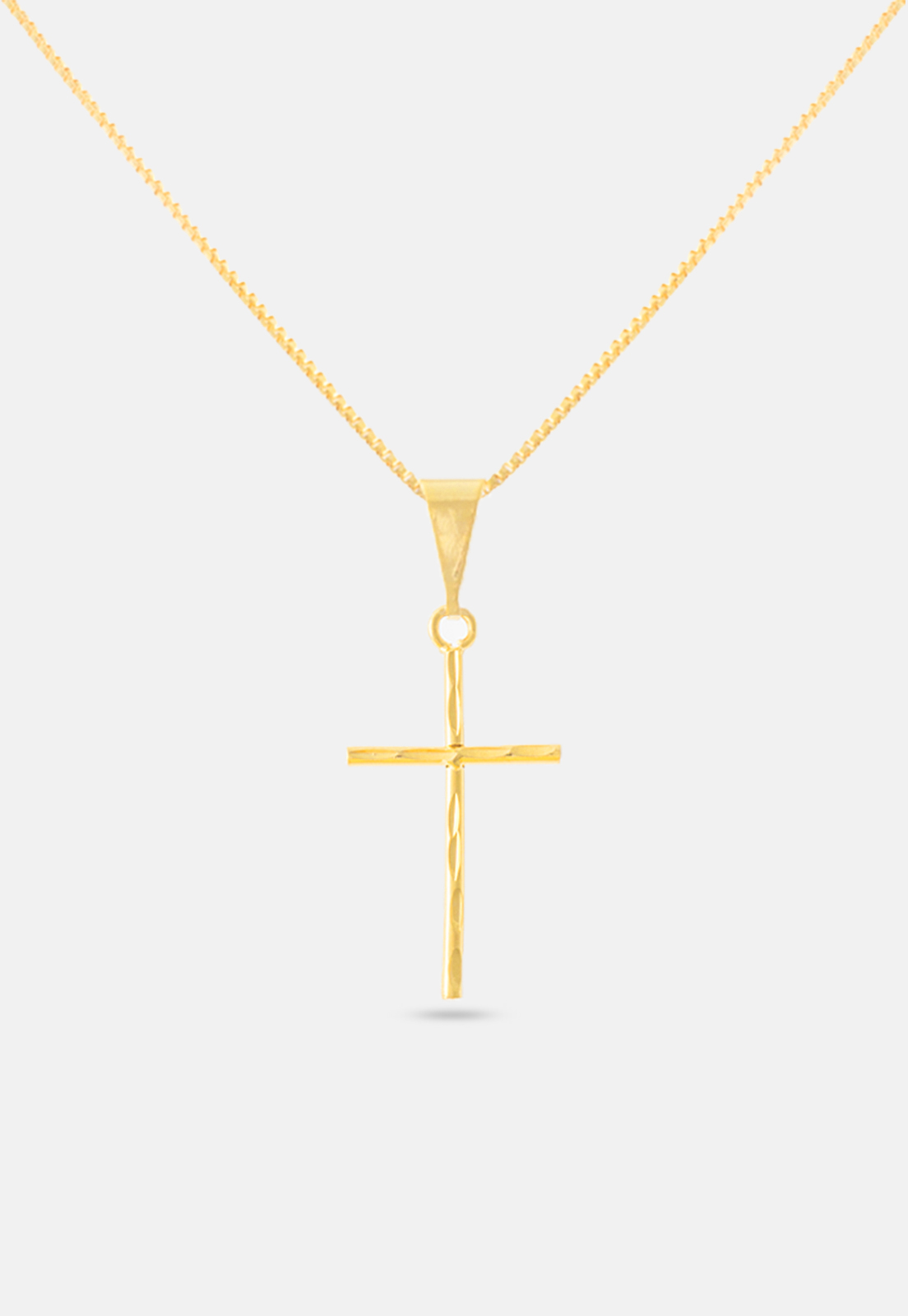 Pingente Crucifixo Diamantado 3,5cm Banhado A Ouro 18k