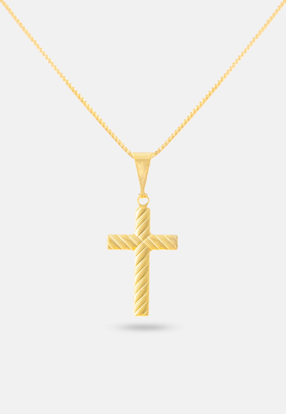 Pingente Masculino Crucifixo 3,5cm Banhado A Ouro 18k